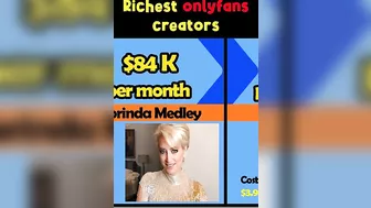 ????????The RICHEST Celebrities on OnlyFans | ranking fo the  Richest onlyfans creator #shorts