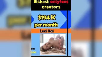 ????????The RICHEST Celebrities on OnlyFans | ranking fo the  Richest onlyfans creator #shorts