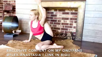 ONLYFANS @FLEX-ANASTASIA Girl shows her great flexibility, YOGA POSES, Best contortion/ back