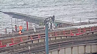 Dawlish Sea Wall Link Bridge Concrete Pour