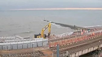 Dawlish Sea Wall Link Bridge Concrete Pour