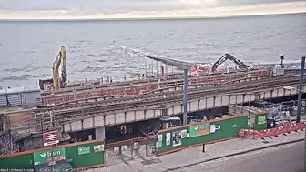 Dawlish Sea Wall Link Bridge Concrete Pour