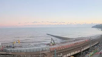 Dawlish Sea Wall Link Bridge Concrete Pour