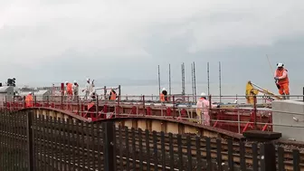 Dawlish Sea Wall Link Bridge Concrete Pour