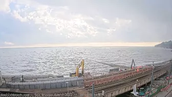 Dawlish Sea Wall Link Bridge Concrete Pour