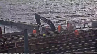 Dawlish Sea Wall Link Bridge Concrete Pour