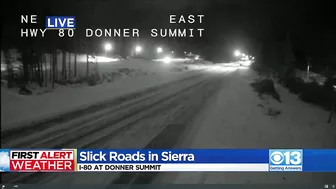 Slick roads cause Sierra travel delays