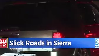 Slick roads cause Sierra travel delays