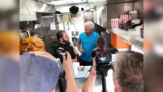 Celebrity Chef Guy Fieri visits South Park food truck for his show "Diners, Drive-Ins and Dives"