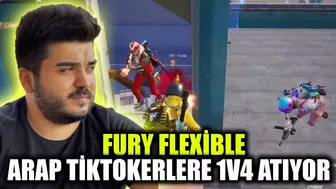 FURY FLEXİBLE ARAP TİKTOKERLERE 1V4 ATIYOR ! PUBG Mobile