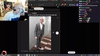 xQc reacts to TikTok video about him and Adept