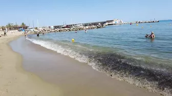 Beach Walking Spain - Barcelona Barceloneta Beach - June 2022