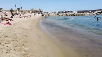 Beach Walking Spain - Barcelona Barceloneta Beach - June 2022