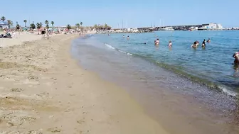 Beach Walking Spain - Barcelona Barceloneta Beach - June 2022