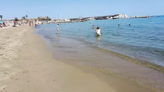 Beach Walking Spain - Barcelona Barceloneta Beach - June 2022