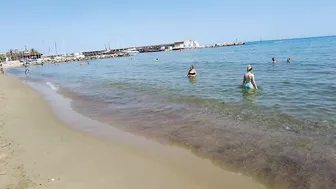 Beach Walking Spain - Barcelona Barceloneta Beach - June 2022