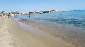 Beach Walking Spain - Barcelona Barceloneta Beach - June 2022