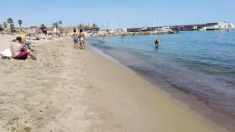 Beach Walking Spain - Barcelona Barceloneta Beach - June 2022