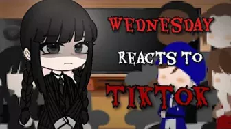 Wednesday react to tiktok... || Gacha club || Reaction || Wednesday || ⚠????????????????????????????????⚠ ||