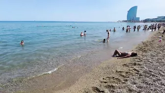 Barcelona Spain - Beach Walking Tour - June Summer 2022