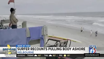 Surfer recounts finding woman’s body floating off Brevard beach