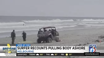 Surfer recounts finding woman’s body floating off Brevard beach