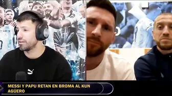 MESSI le PUSO los PUNTOS al KUN AGÜERO en STREAM