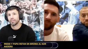 MESSI le PUSO los PUNTOS al KUN AGÜERO en STREAM