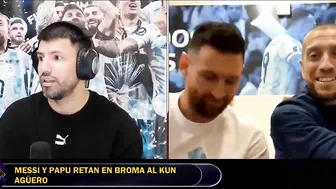 MESSI le PUSO los PUNTOS al KUN AGÜERO en STREAM