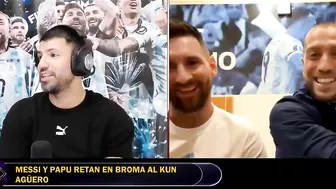 MESSI le PUSO los PUNTOS al KUN AGÜERO en STREAM