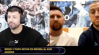 MESSI le PUSO los PUNTOS al KUN AGÜERO en STREAM