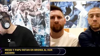 MESSI le PUSO los PUNTOS al KUN AGÜERO en STREAM