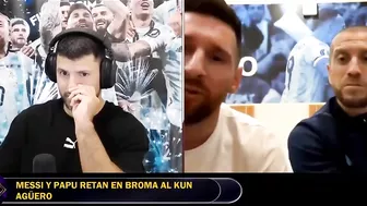 MESSI le PUSO los PUNTOS al KUN AGÜERO en STREAM