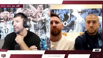 MESSI SE ENOJA CON EL KUN AGUERO EN DIRECTO