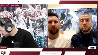 MESSI SE ENOJA CON EL KUN AGUERO EN DIRECTO