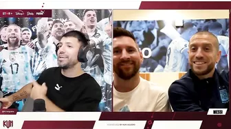 MESSI SE ENOJA CON EL KUN AGUERO EN DIRECTO