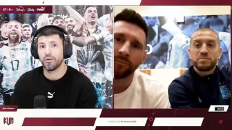 MESSI SE ENOJA CON EL KUN AGUERO EN DIRECTO