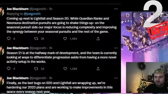 BUNGIE RESPONDS TO BACKLASH! SEASONAL MODEL CHANGES COMING!