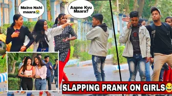 SLAPPING PRANK ON CUTE GIRLS???????? | BEST FUNNY VIDEOS ???? | FUNNY REACTION ???? | Mithun Chaudhary