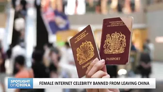 Female internet celebrity banned from leaving China