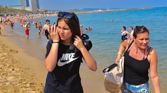 Beach Walking tour - Barcelona Spain - Barceloneta Beach 2022