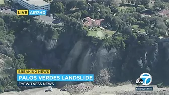 Palos Verdes Estates landslide: Cliff crumbles, closes beach