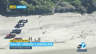 Palos Verdes Estates landslide: Cliff crumbles, closes beach