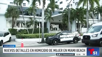 Nuevos detalles sobre mujer hallada muerta en un hotel de Miami Beach