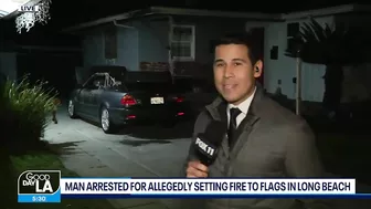 Man accused of setting fire to American flags at Long Beach homes