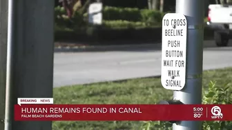 Remains of woman found in Palm Beach Gardens canal