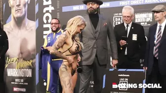 WOW! EBANIE BRIDGES REVEALS ONLY FANS SPONSOR AT WEIGH IN, FACES OFF WITH O’CONNELL