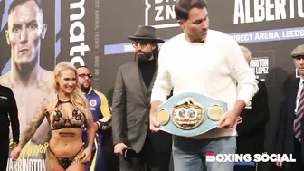 WOW! EBANIE BRIDGES REVEALS ONLY FANS SPONSOR AT WEIGH IN, FACES OFF WITH O’CONNELL