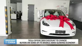 Tesla offers $859 discount to Chinese buyers on some of its models amid slowing economy