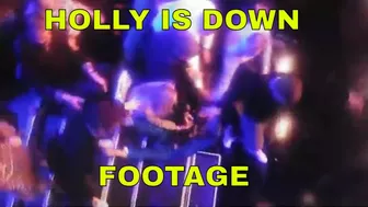 HOLLY WILLOUGHBY FALLS DOWN the stairs in the final episode of CELEBRITY JUICE FOOTAGE